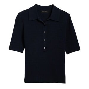 Banana Republic Black Polo Sweater
